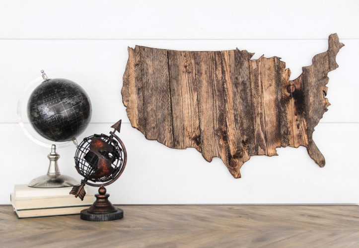 DIY U.S. Map Wall Hanging